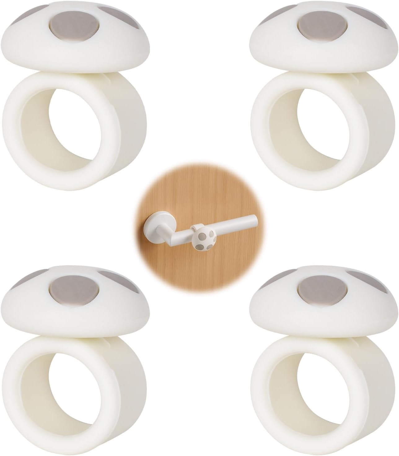 Türgriff-Schutzpuffer: 4 Stück, 20mm