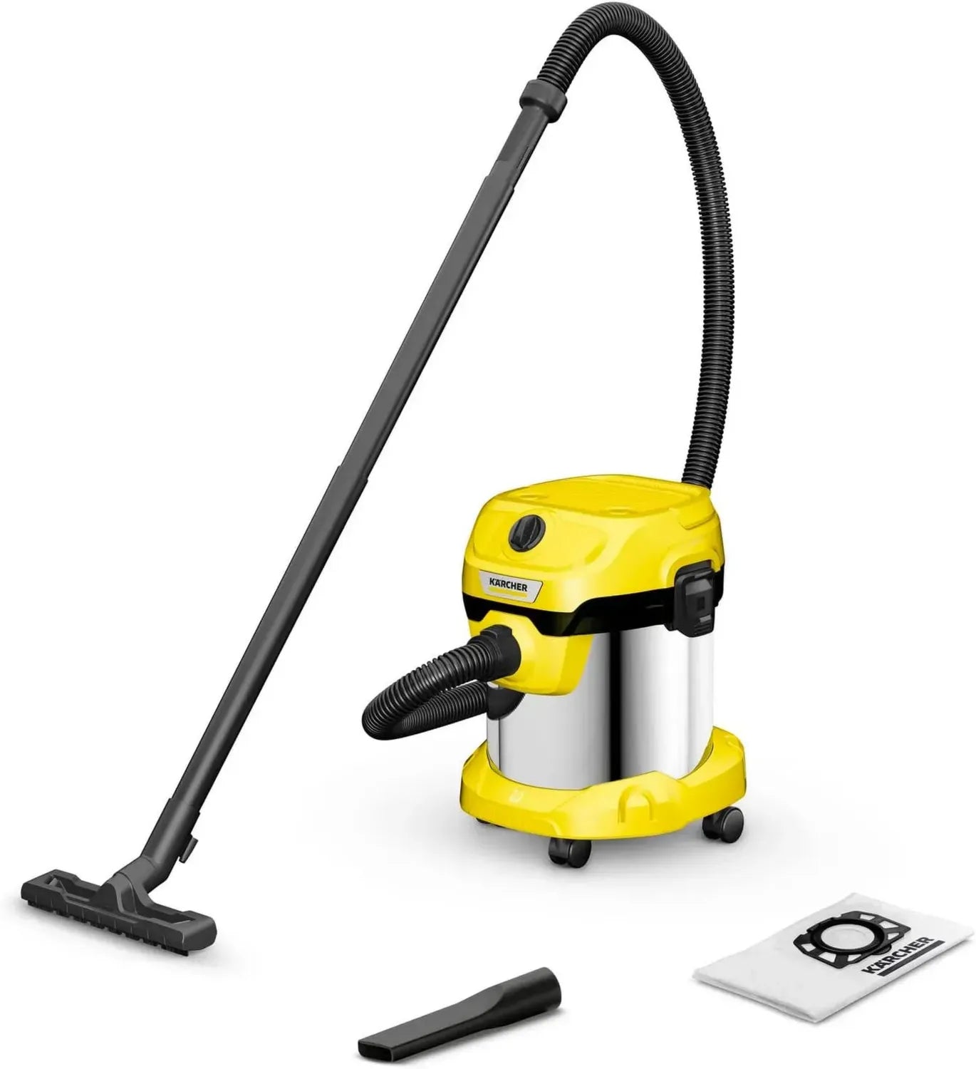 Kärcher WD 2 Plus S V-15/4/18 Allzweck-Staubsauger mit Blasfunktion, 1000 W, 15 L