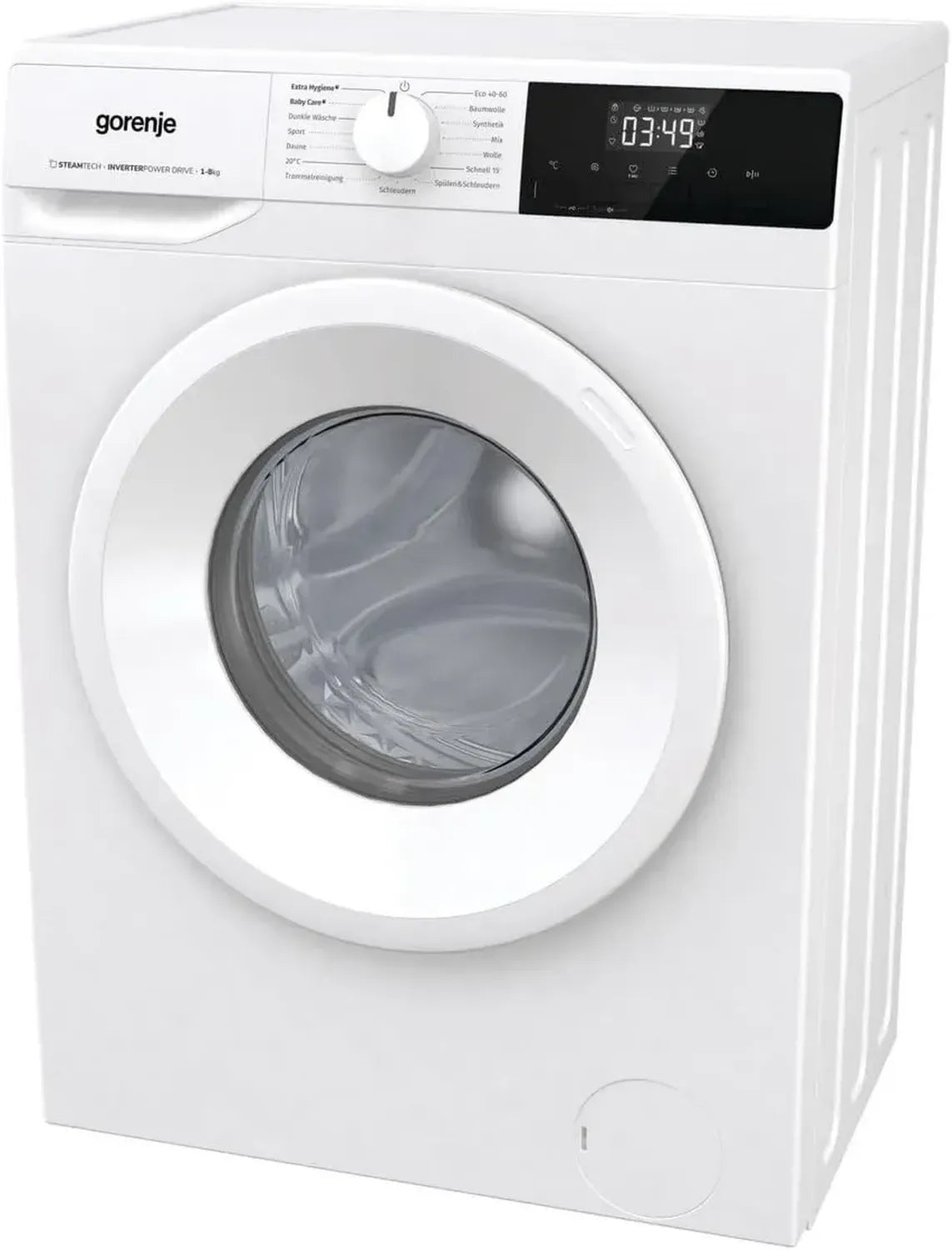 Gorenje Waschmaschine 8 kg mit Dampffunktion, Inverter Motor, AquaStop, 15 Programme, EEK A, Weiß