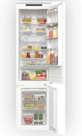 Gorenje Einbau-Kühl-Gefrierkombination 281L NoFrost, Ventilator-Kühlsystem, 194 cm, Edelstahl, Weiß